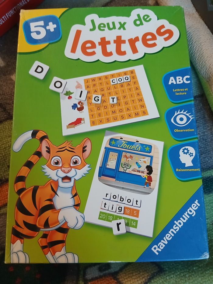 Jeux de lettres 5 ans et plus pour apprendre à lire