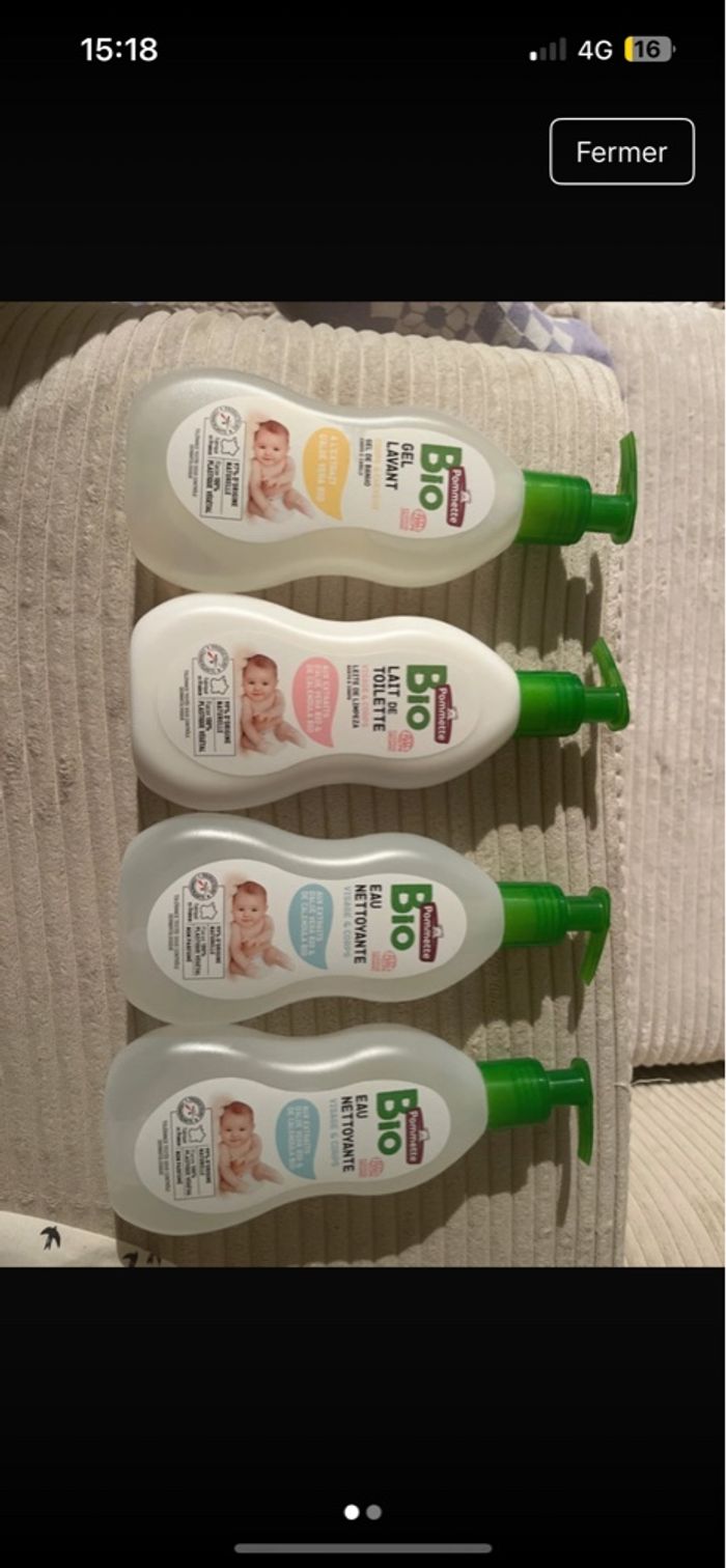 Gamme pommette Bio neuves