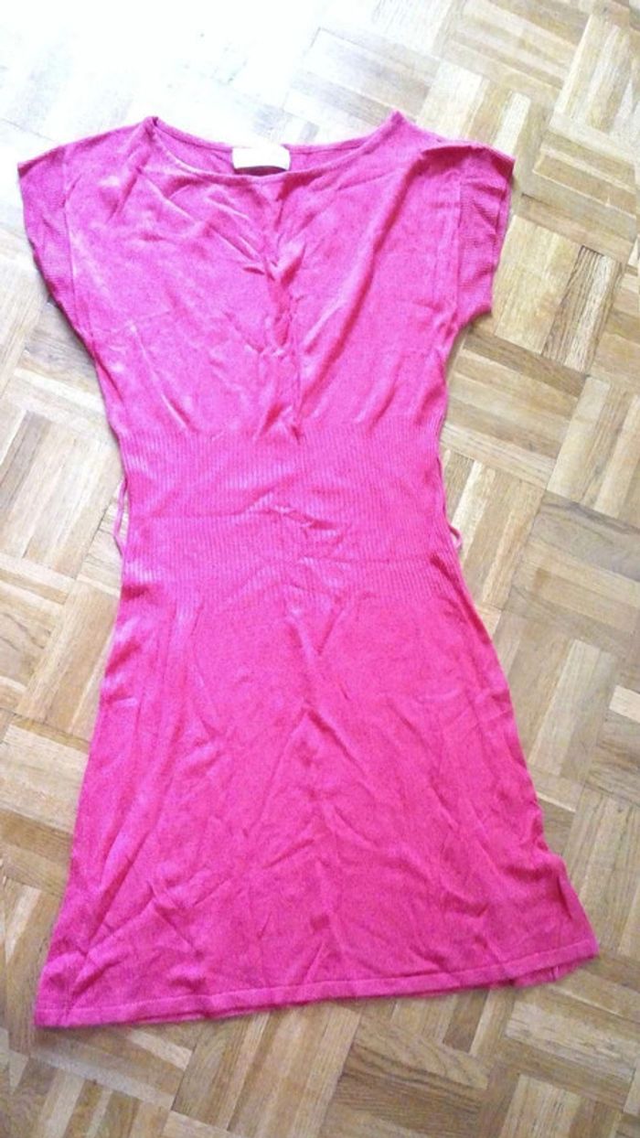 Robe  pull framboise  T34 - photo numéro 3