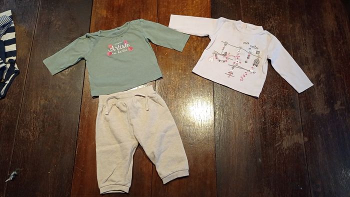 Ensemble fille 1 ans manches longues