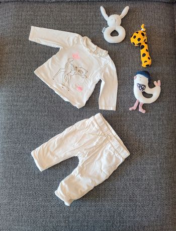 Ensemble 2 pièces fille Bambi Disney 3 mois