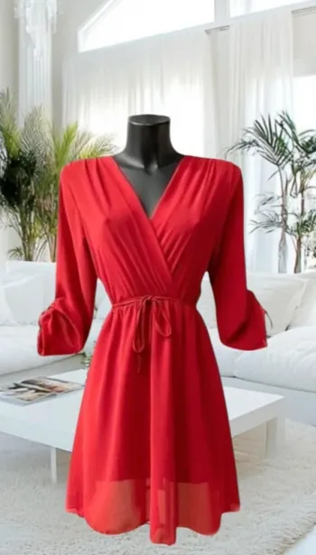 Robe rouge midi