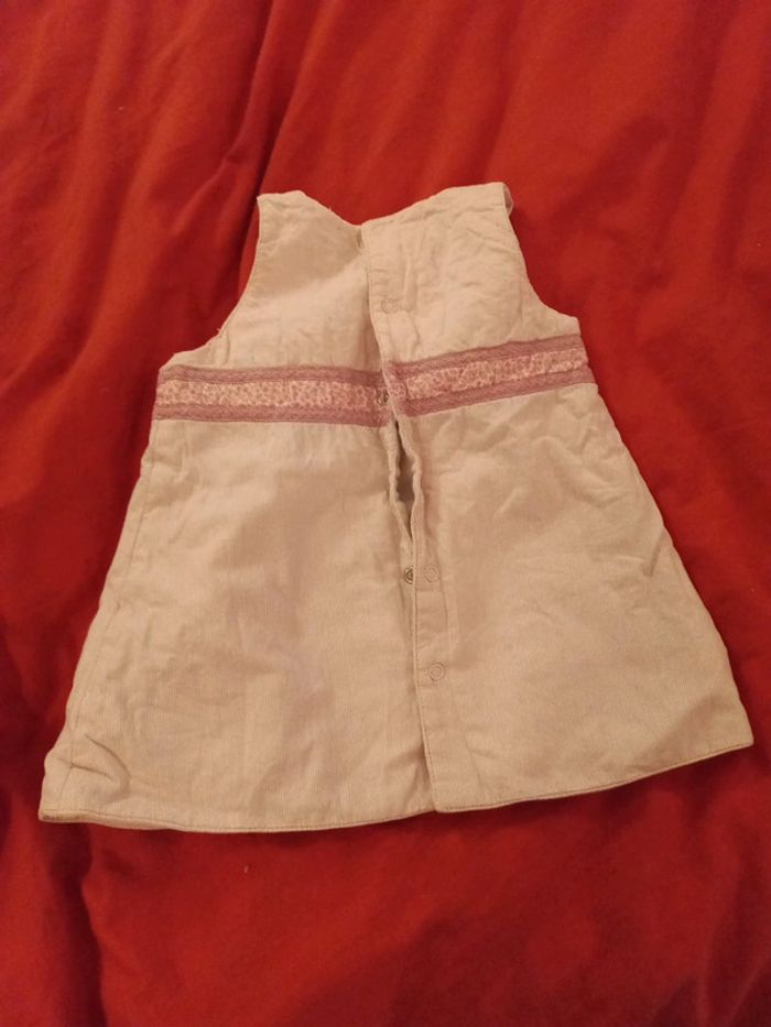 Jolie robe rose pale 9 mois coton - photo numéro 5