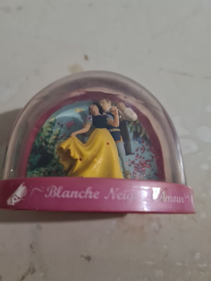 Boule à pailles blanche neige Disney