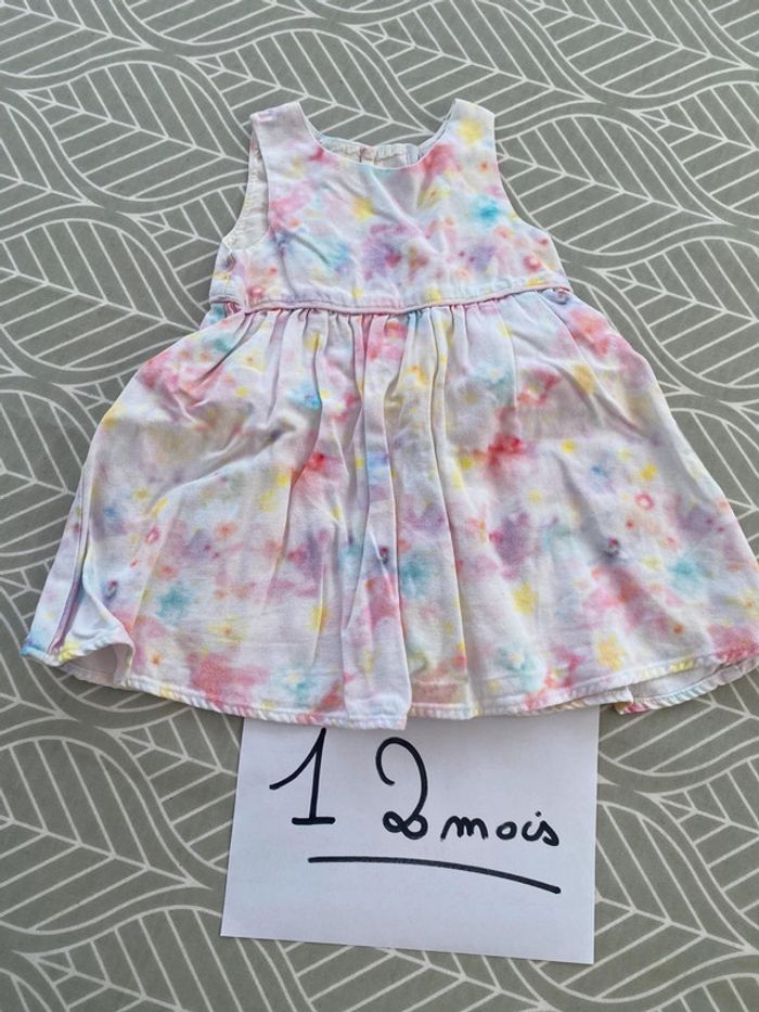Très belle robe printanière été coton 12 mois