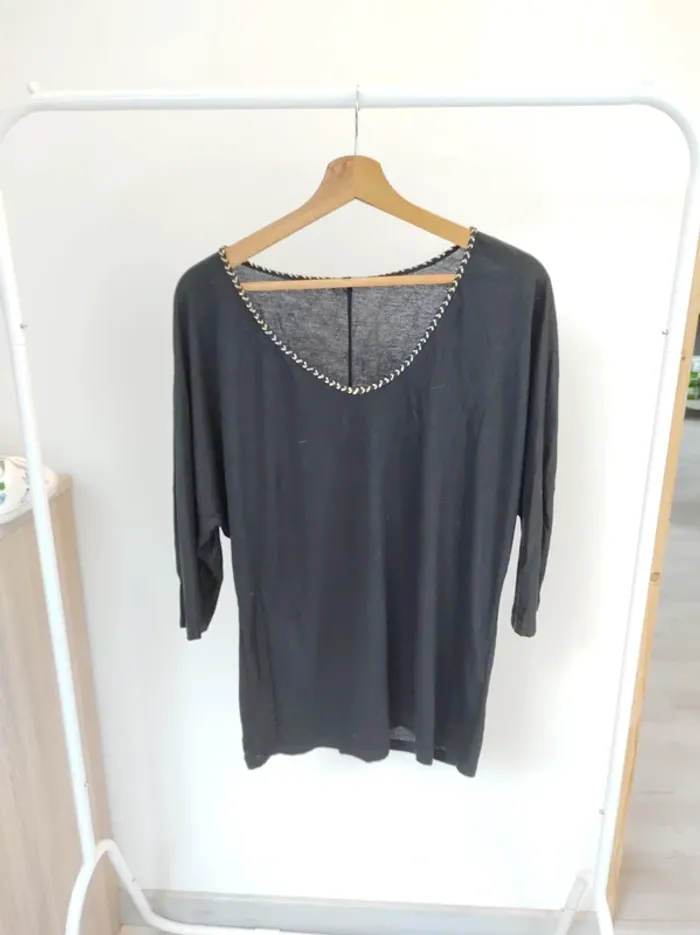 T-shirt blouse manches 3/4 Carroll T38
