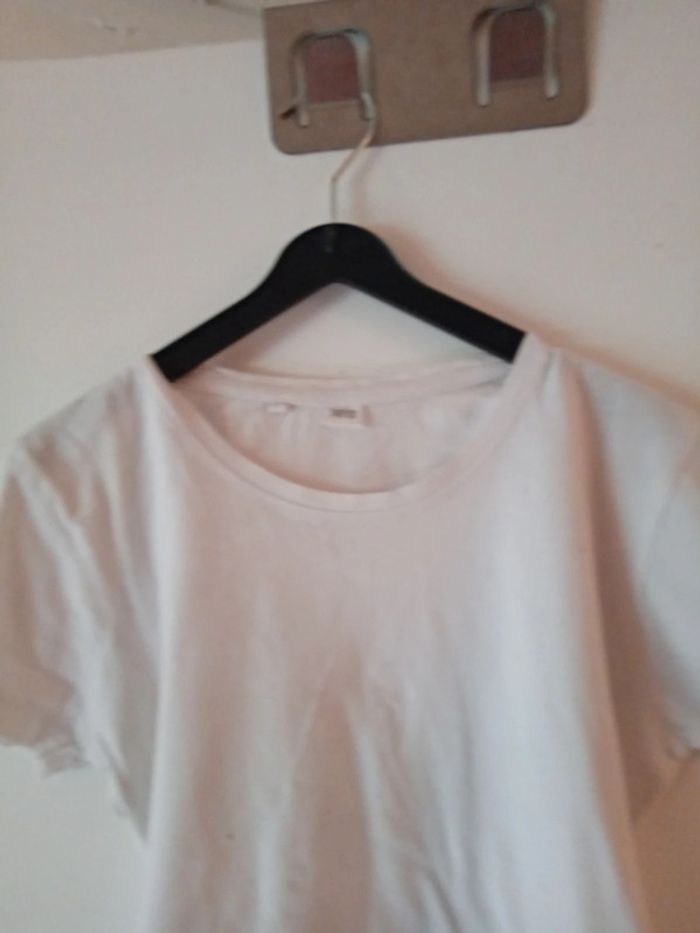 Tee-shirt manches courtes blanc.  Zeeman 11 ans - photo numéro 2