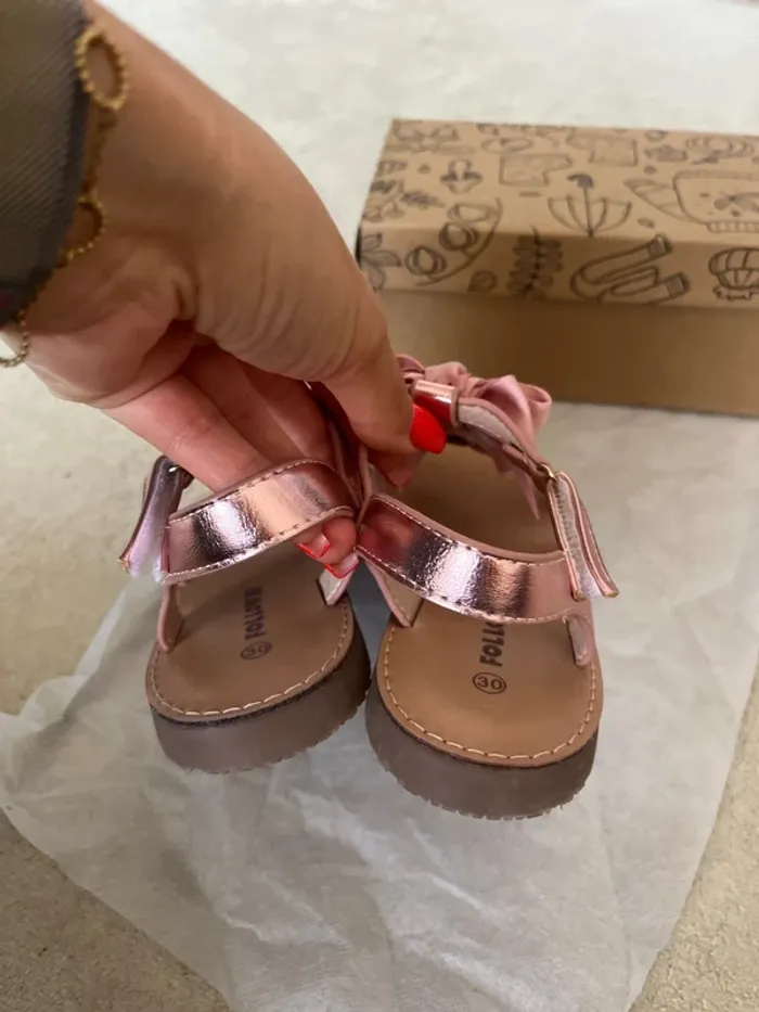 Sandales rose doré – Taille 30 🌸 - photo numéro 6