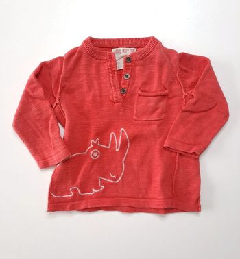 Pull rouge 9 mois