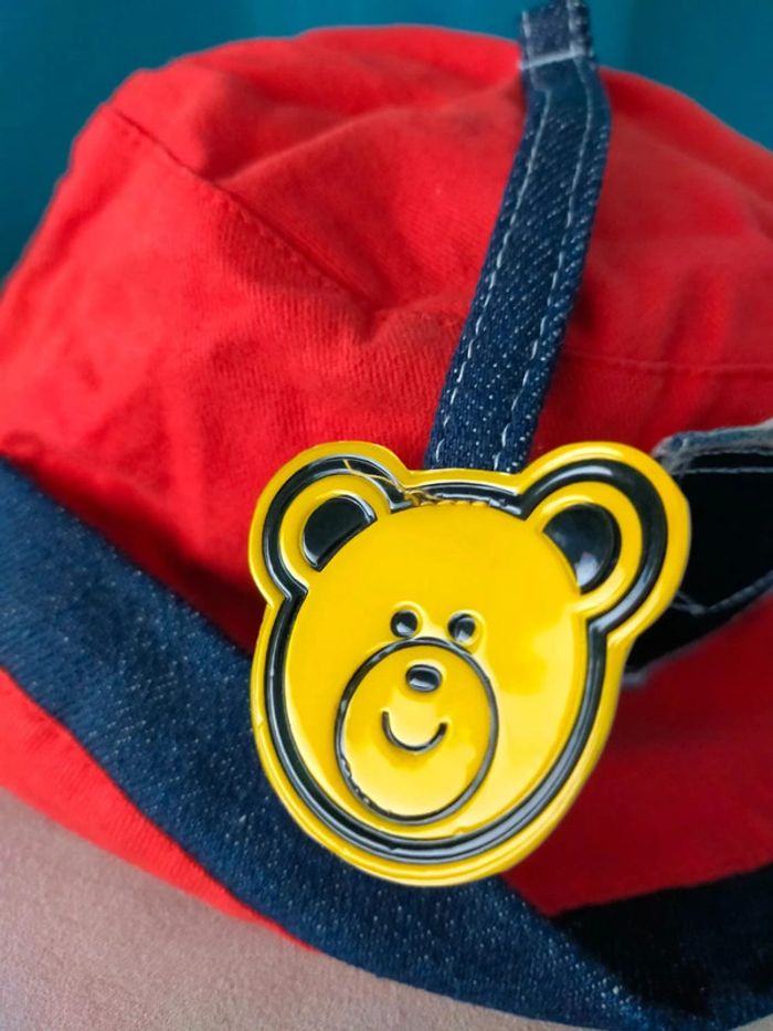 Bob enfant rouge & denim – Tailles 53 cm - photo numéro 6