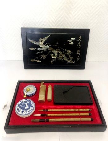 Coffret pour calligraphie chinoise 