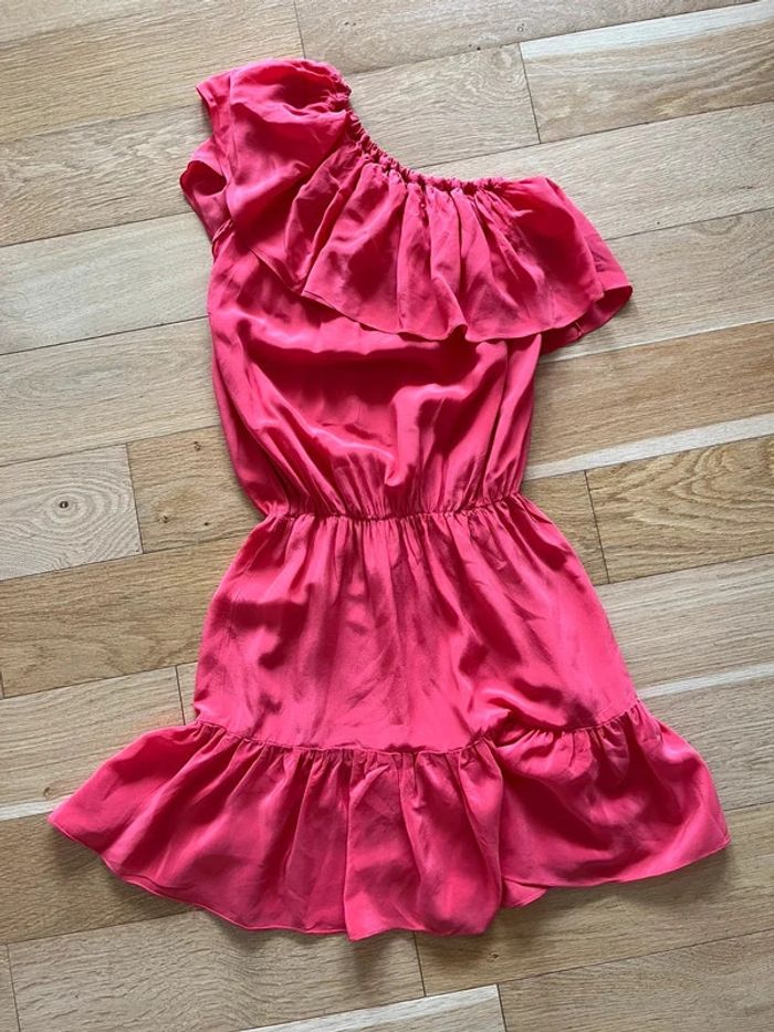 Robe courte volantée Nell by SJ – coloré rouge/rose flashy – taille 2 (38/40)