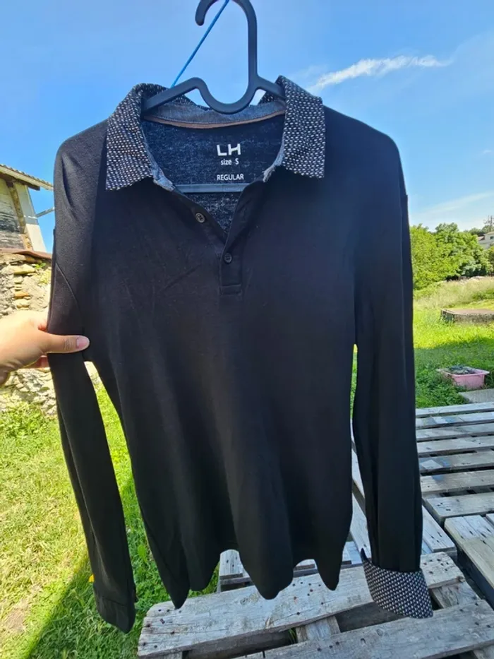 Polo col chemise manche longue homme adolescent - photo numéro 7