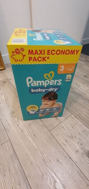 Couches Pampers baby-dry T3