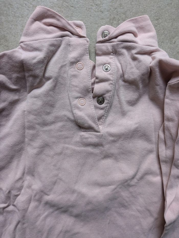 Tee-shirt à manches longues fille rose très bon état ma chérie - photo numéro 4