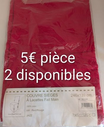 Housse de chaise rouge