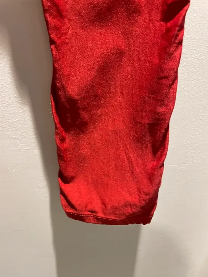Pantalon rouge de marque idodo taille 38-M très bon état - photo numéro 7