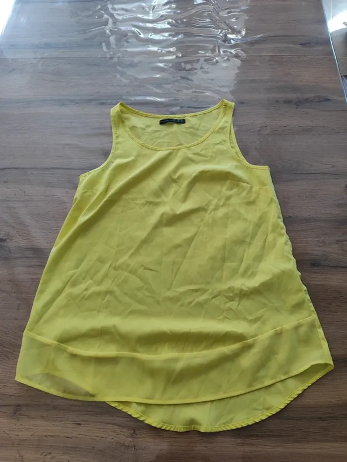 Débardeur jaune Atmosphere taille 36