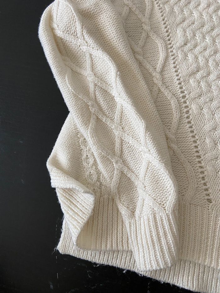 Pull blanc / taille L - photo numéro 7