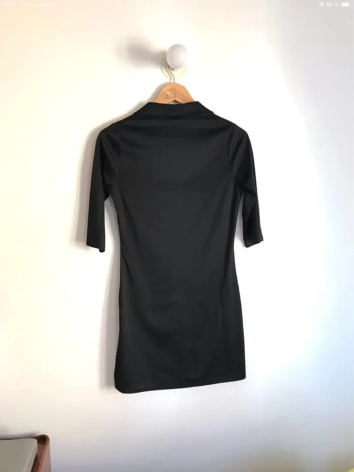 Robe chemisier noire Pimkie taille 38 avec fentes sur les côtés - photo numéro 10