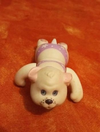 Vintage chien chiot en maillot My Tiny Puppy Bathtime hasbro