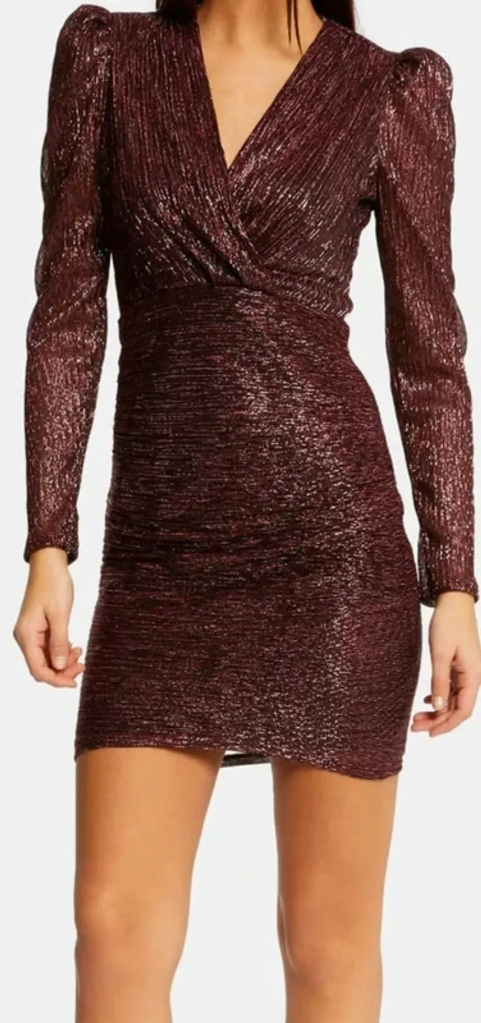 Neuve Robe fils métallisés, taille 36, Morgan - photo numéro 2