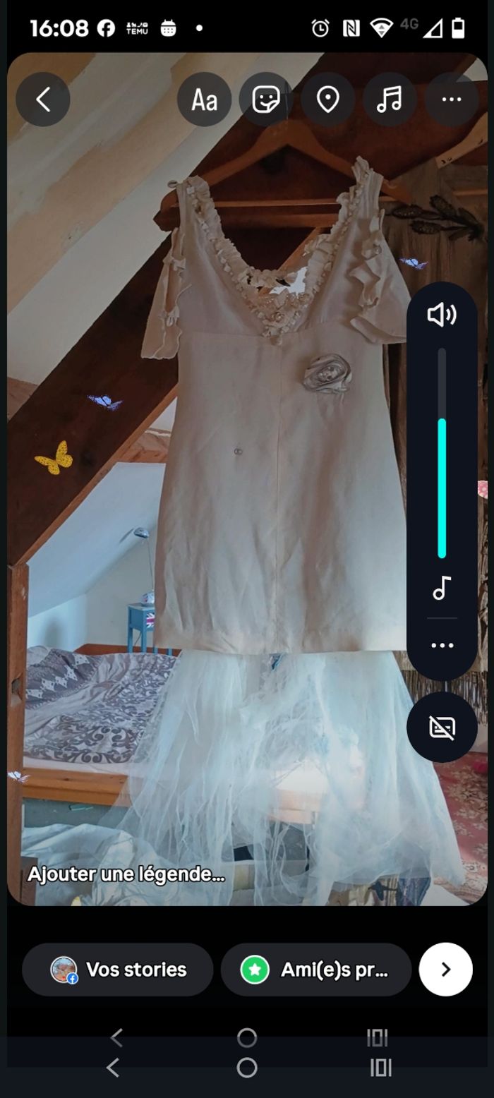 Magnifique robe de mariée courte prototype - photo numéro 4