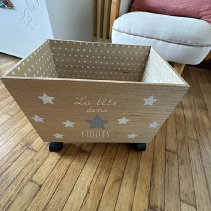 Petit bac  à jouets sur roulette Atmosphera for kids