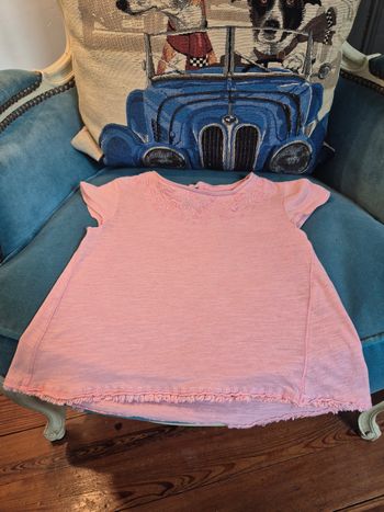 Tee-shirt Zara Babygirl t 2/3 ans rose