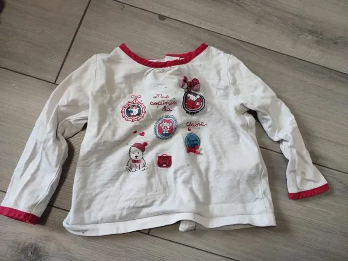 Lot 3 t-shirt manches longues 9 mois dpam sergent major et orchestra - photo numéro 8