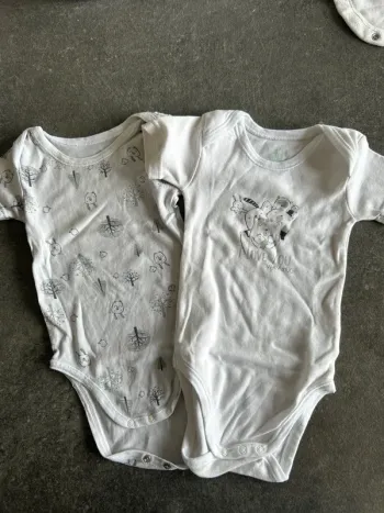 Lot de 2 bodys manches courtes 9 mois
