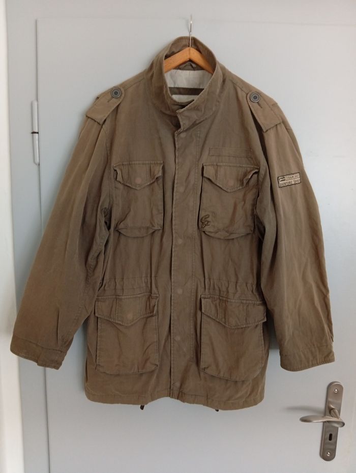 Manteau veste kaki beige M