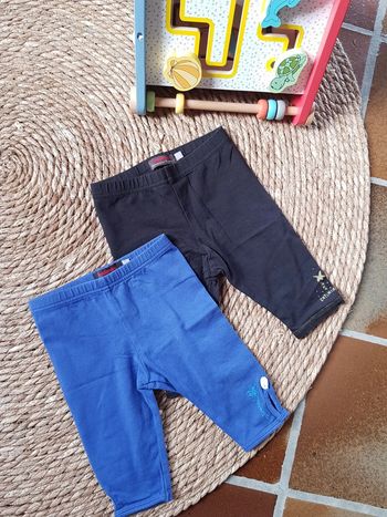 Lot de 2 leggings fille catimini 12mois neufs