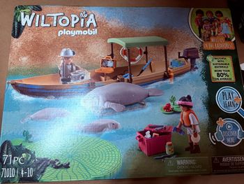 Playmobil 71010 Wiltopia - Pirogue et lamantins