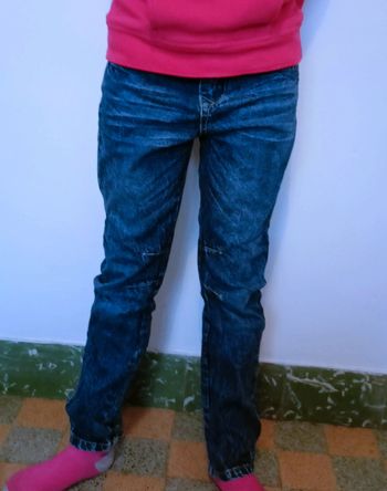 Jeans droit brut 10 ans