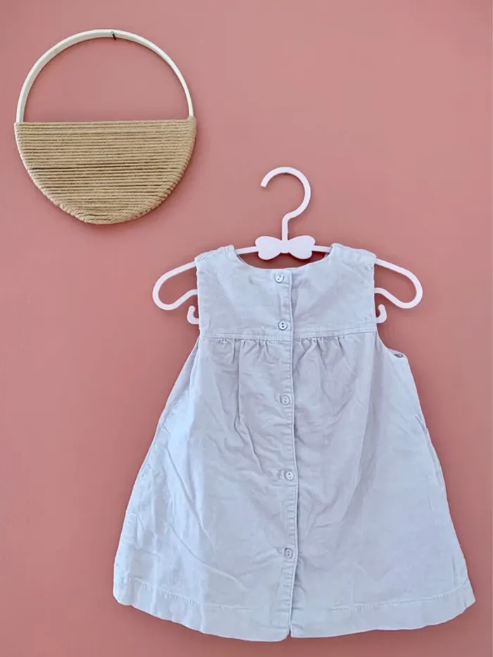 Robe fille rose - zara - 9 / 12 mois - photo numéro 2