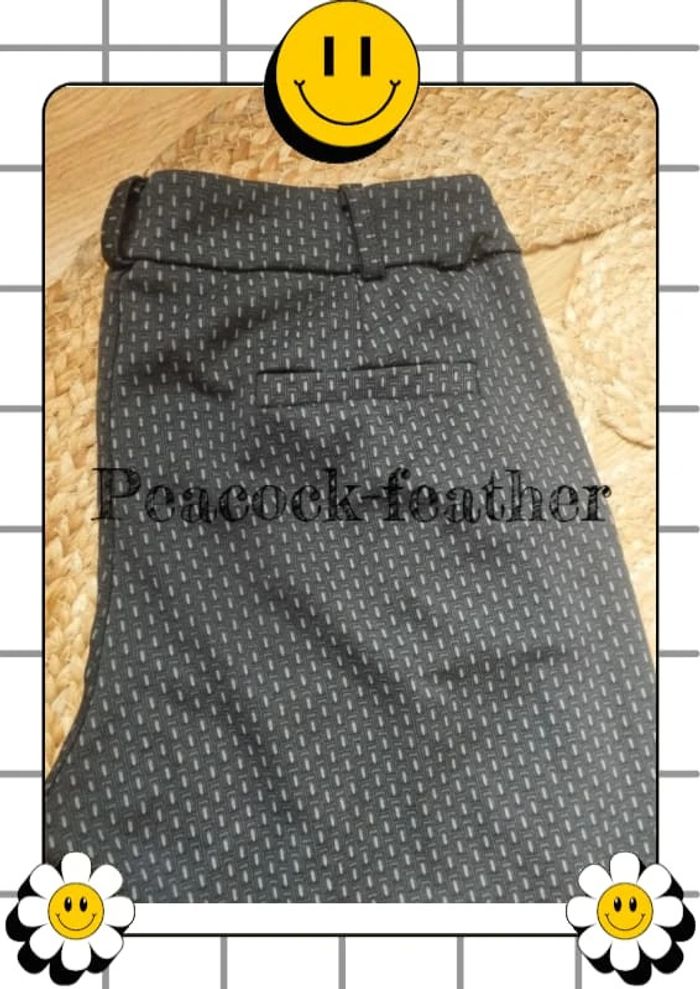 Pantalon imprimé gris 40 - photo numéro 4