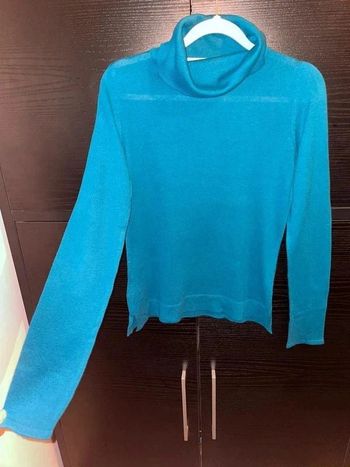 pull col roulé bleu promod M