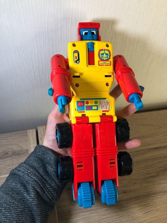 Figurine robot vintage my first transformers playskool voiture transformable - photo numéro 5