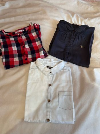 Lot de 3 chemises enfant fille