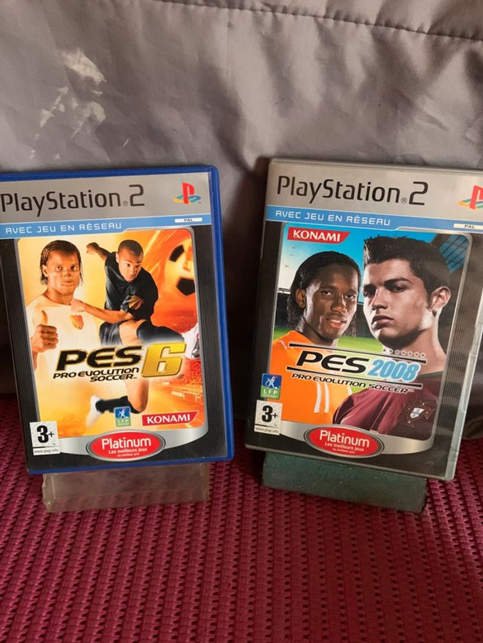 Jeu Pes Pro Évolution Soccer 6 et 2008  platinum ps2
