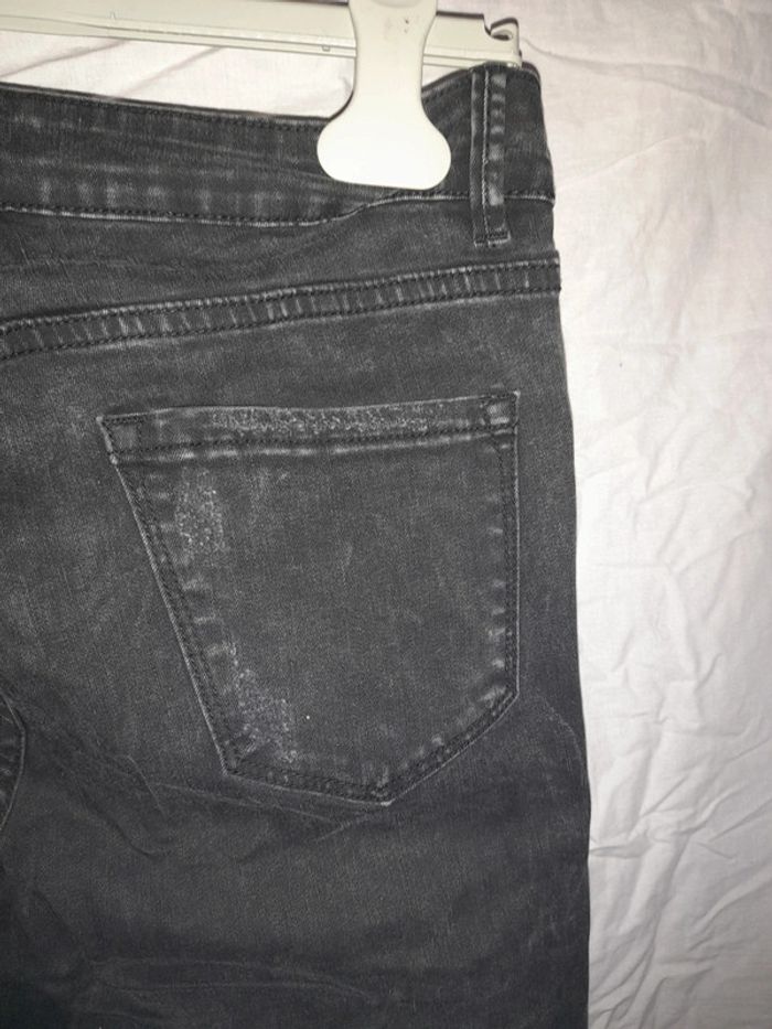 Jeans délavé skinny noir - photo numéro 10