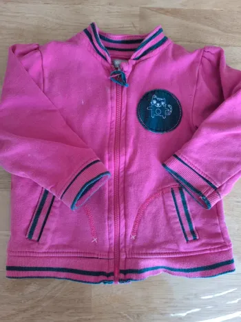 Veste zippée fille