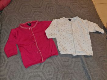 2 gilet 1 mois kiabi