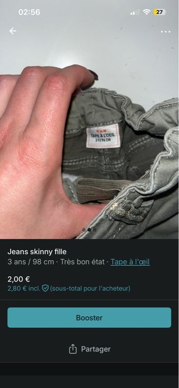 Jeans bébé