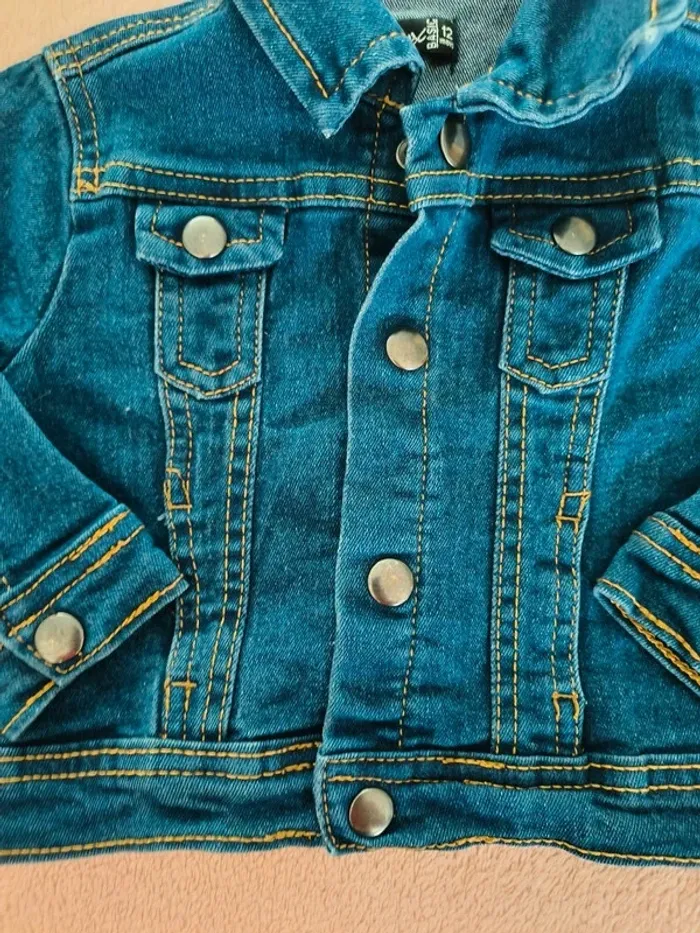 Veste en jean bébé 12 mois - photo numéro 2