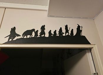  Décoration murale silhouette – La Communauté de l’Anneau