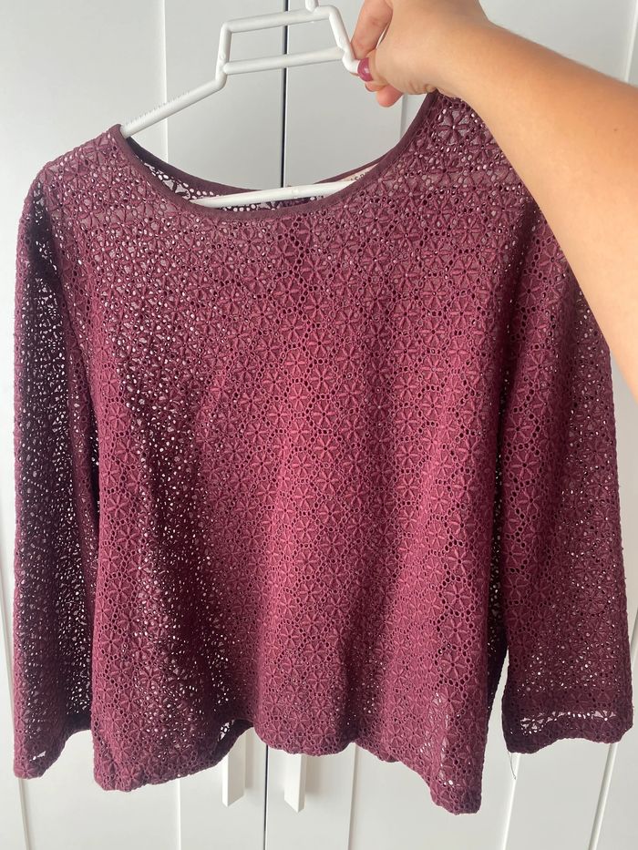 Blouse grenat - photo numéro 2