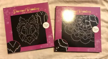 Lot de deux kits Diamond Painting phosphorescents neuf