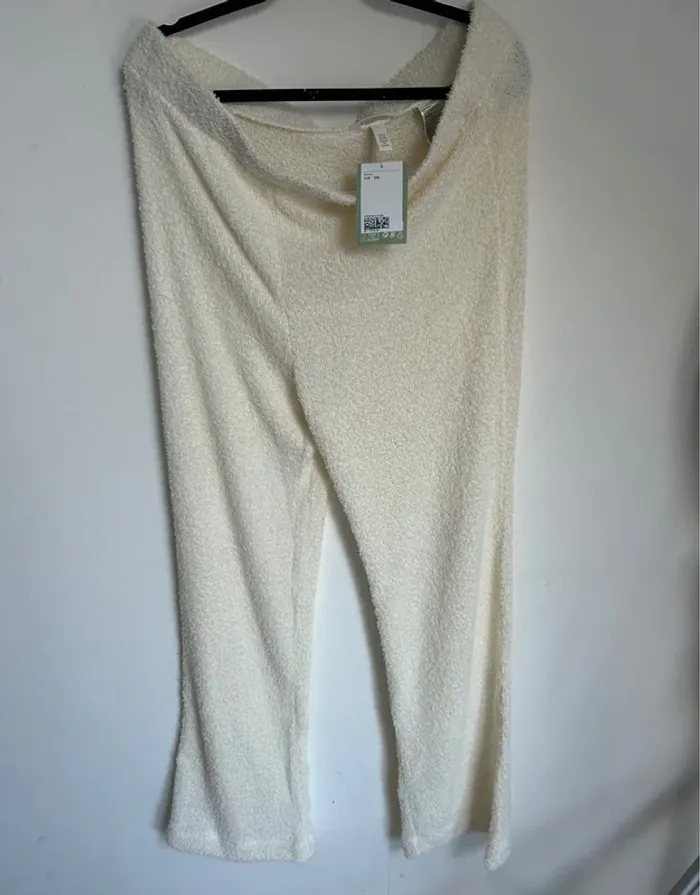 Pantalon de pyjama crème femme taille xxl h&m neuf ! - photo numéro 2
